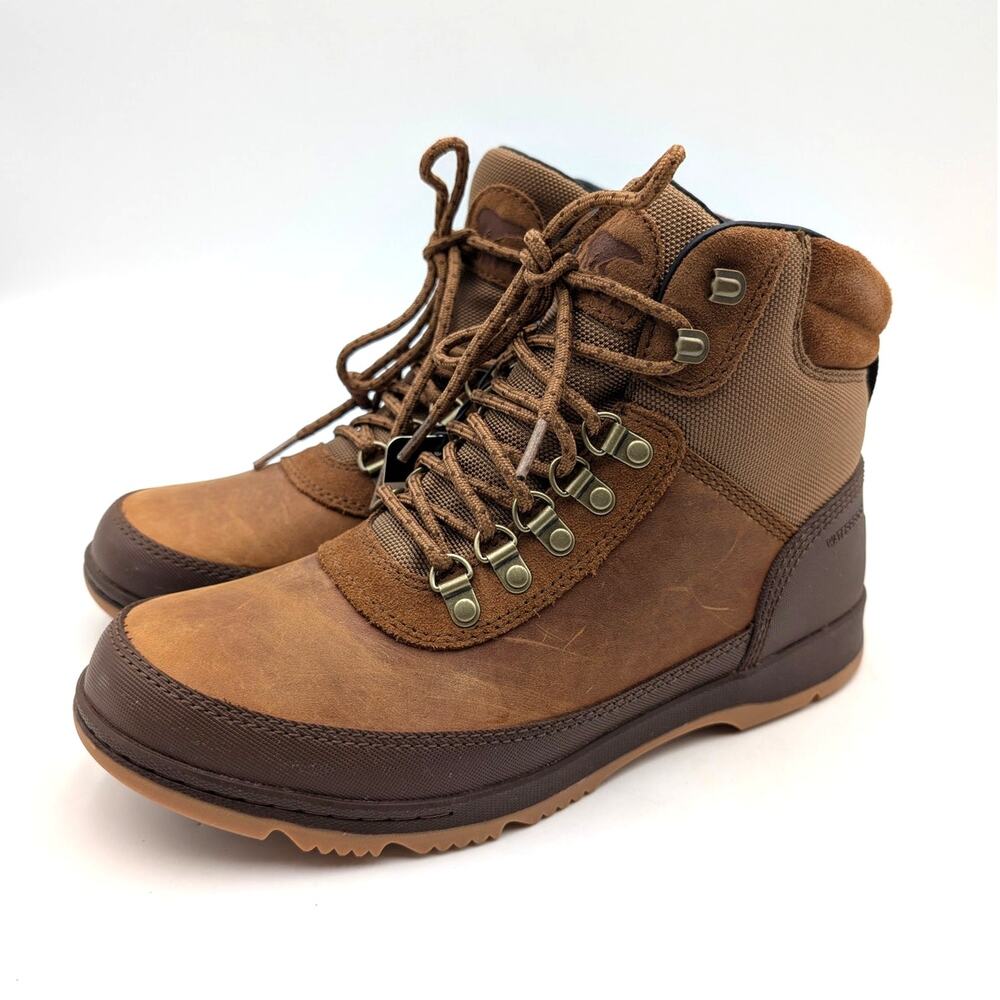 Sorel Ankeny II Hiker Waterproof Boots Men's Rugged Brown Size US8 EU41